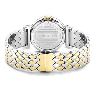 ΡΟΛΟΙ CERRUTI  CIWLG0012001 CERRUTI Sesia Crystals Two Tone Stainless Steel Bracelet