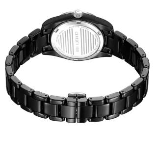 ΡΟΛΟΙ CERRUTI  CIWLG0043501 CERRUTI Alessandria Crystals Black Ceramic Bracelet