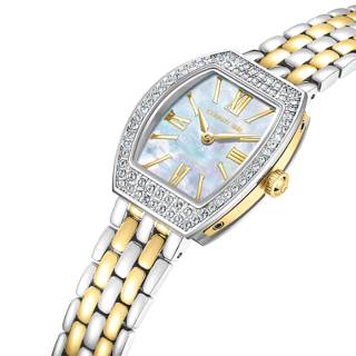 ΡΟΛΟΙ CERRUTI  CIWLG0052003 CERRUTI Calliano Crystals Two Tone Stainless Steel Bracelet