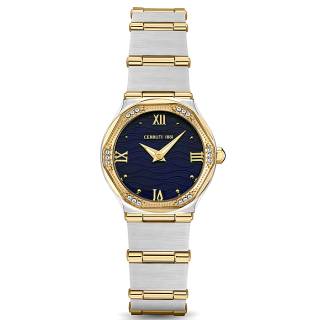 ΡΟΛΟΙ CERRUTI CIWLG2117002 CERRUTI Rendinara Crystals Two Tone Stainless Steel Bracelet