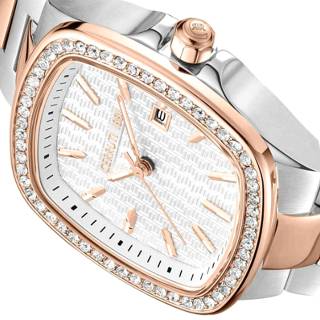 ΡΟΛΟΙ CERRUTI  CIWLH0020303 CERRUTI Casale Crystals Two Tone Stainless Steel Bracelet