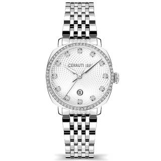 ΡΟΛΟΙ CERRUTI CIWLH2114901 CERRUTI Positano Crystals Silver Stainless Steel Bracelet