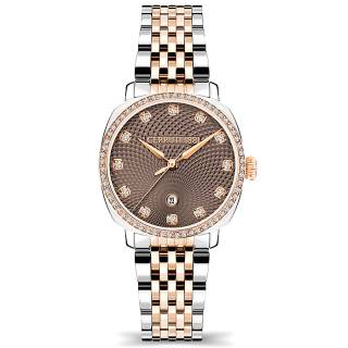 ΡΟΛΟΙ CERRUTI CIWLH2114902 CERRUTI Positano Crystals Two Tone Stainless Steel Bracelet