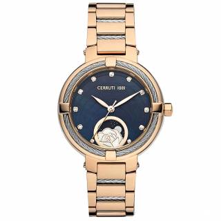 ΡΟΛΟΙ CERRUTI CIWLH2205902 CERRUTI Gardena Crystals Two Tone Stainless Steel Bracelet