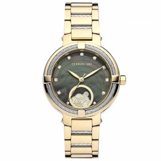 ΡΟΛΟΙ CERRUTI CIWLH2205903 CERRUTI Gardena Crystals Two Tone Stainless Steel Bracelet