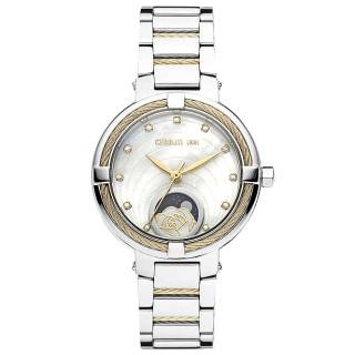 ΡΟΛΟΙ CERRUTI CIWLH2205904 CERRUTI Gardena Crystals Two Tone Stainless Steel Bracelet