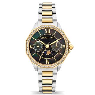 ΡΟΛΟΙ CERRUTI  CIWLK2021003 CERRUTI Jesina Crystals Two Tone Stainless Steel Bracelet