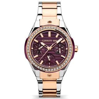 ΡΟΛΟΙ CERRUTI  CIWLK2113902 CERRUTI Ruscello Crystals Two Tone Stainless Steel Bracelet