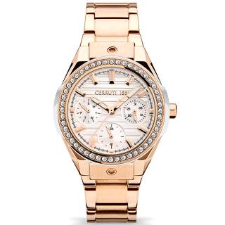 ΡΟΛΟΙ CERRUTI  CIWLK2113903 CERRUTI Ruscello Crystals Rose Gold Stainless Steel Bracelet