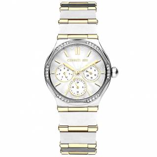 ΡΟΛΟΙ CERRUTI CIWLK2225402 CERRUTI Rendinara Crystals Two Tone Stainless Steel Bracelet