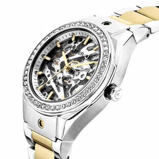 ΡΟΛΟΙ CERRUTI  CIWLL0012101 CERRUTI Ruscello Crystals Automatic Two Tone Stainless Steel Bracelet