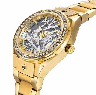 ΡΟΛΟΙ CERRUTI  CIWLL0012102 CERRUTI Ruscello Crystals Automatic Gold Stainless Steel Bracelet