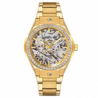 ΡΟΛΟΙ CERRUTI  CIWLL0012102 CERRUTI Ruscello Crystals Automatic Gold Stainless Steel Bracelet