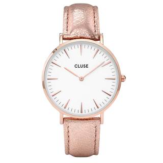 ΡΟΛΟΙ CLUSE  CL18030 CLUSE La Boheme Rose Gold Leather Strap