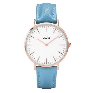 ΡΟΛΟΙ CLUSE  CL18033 CLUSE La Boheme Light Blue Leather Strap