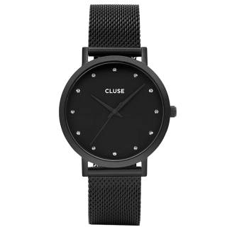 ΡΟΛΟΙ CLUSE  CL18304 CLUSE Pavane Crystals Black Stainless Steel Bracelet