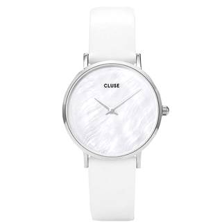 ΡΟΛΟΙ CLUSE CL30060 CLUSE Minuit La Perle White Leather Strap