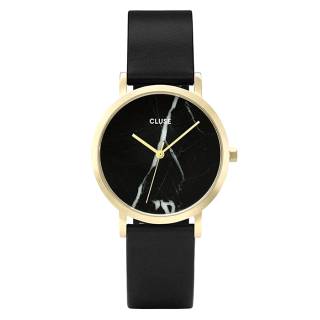 ΡΟΛΟΙ CLUSE  CL40102 CLUSE La Roche Marble Black Leather Strap