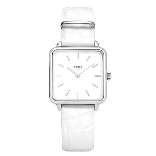 ΡΟΛΟΙ CLUSE CL60017 CLUSE La Tetragone White Leather Strap