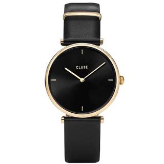 ΡΟΛΟΙ CLUSE CL61006 CLUSE Triomphe Black Leather Strap