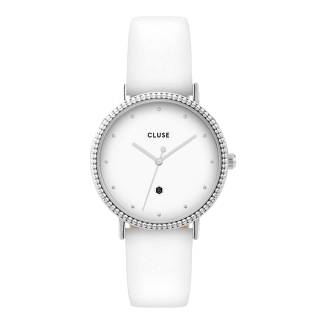 ΡΟΛΟΙ CLUSE CL63003 CLUSE Le Couronnement White Leather Strap