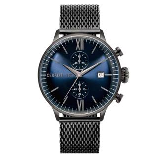 ΡΟΛΟΙ CERRUTI  CRA178SU03MU CERRUTI Dervio Black Stainless Steel Bracelet