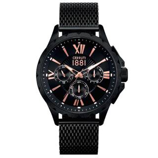 ΡΟΛΟΙ CERROUTI CRA20304 CERRUTI Cropani Black Stainless Steel Bracelet