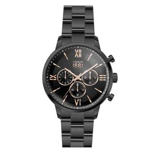 ΡΟΛΟΙ CERRUTI  CRA23408 CERRUTI Denno Chronograph Black Stainless Steel Bracelet