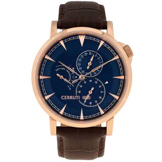 ΡΟΛΟΙ CERRUTI CRA24903 CERRUTI Caiano Brown Leather Strap