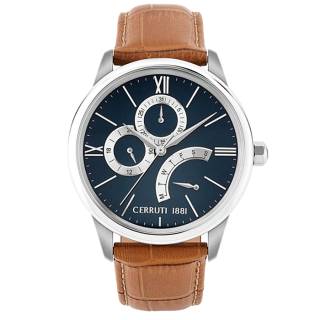 ΡΟΛΟΙ CERROUTI CRA26501 CERRUTI Albiano Brown Leather Strap