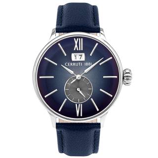 ΡΟΛΟΙ CERROUTI CRA27301 CERRUTI Dervio Blue Leather Strap