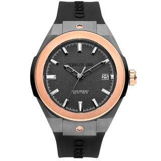 ΡΟΛΟΙ CERROUTI CRA29008 CERRUTI Ruscello Black Silicone Strap