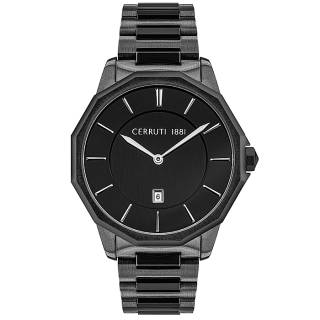 ΡΟΛΟΙ CERROUTI CRA29703 CERRUTI Molveno Black Stainless Steel Bracelet