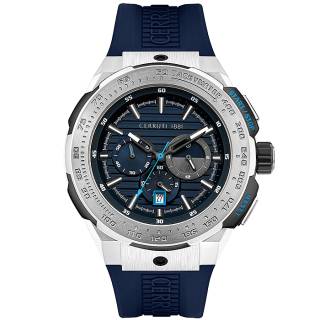 ΡΟΛΟΙ CERROUTI CRA30001 CERRUTI Ruscello Blue Rubber Chronograph