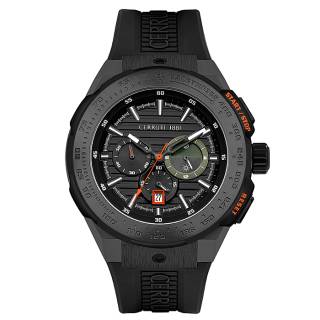 ΡΟΛΟΙ CERROUTI CRA30002 CERRUTI Ruscello Black Rubber Chronograph