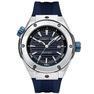 ΡΟΛΟΙ CERROUTI CRA30102 CERRUTI Ruscello Blue Rubber Strap