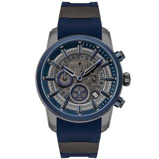 ΡΟΛΟΙ CERROUTI CRA30202 CERRUTI Tesero Blue Rubber Chronograph