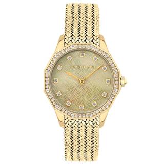 ΡΟΛΟΙ CERRUTI CRM25302 CERRUTI Jesina Crystals Gold Stainless Steel Bracelet