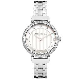 ΡΟΛΟΙ CERROUTI CRM29104 CERRUTI Maira Crystals Silver Stainless Steel Bracelet