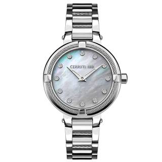 ΡΟΛΟΙ CERROUTI CRM29205 CERRUTI Gardena Crystals Stainless Steel Bracelet