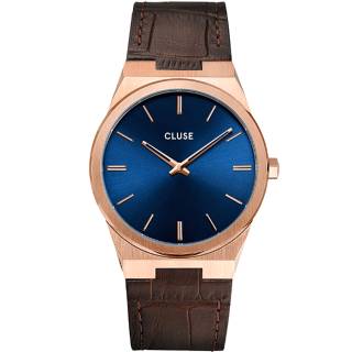 ΡΟΛΟΙ CLUSE CW0101503002 CLUSE Vigourex Brown Leather Strap