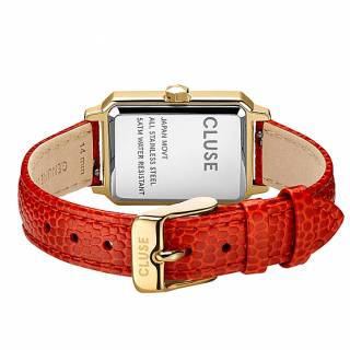 ΡΟΛΟΙ CLUSE CW11505 CLUSE Fluette  Red Leather Strap