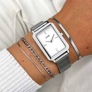 ΡΟΛΟΙ CLUSE CW11509 CLUSE Fluette Silver Stainless Steel Bracelet