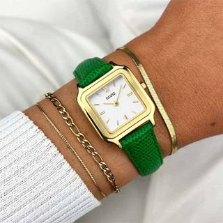 ΡΟΛΟΙ CLUSE CW11803 CLUSE Gracieuse Petite Green Leather Strap