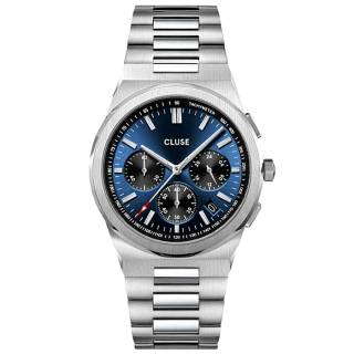 ΡΟΛΟΙ CLUSE CW20805 CLUSE Vigoureux Chronograph Silver Stainless Steel Bracelet