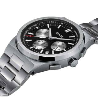 ΡΟΛΟΙ CLUSE CW20806 CLUSE Vigoureux Chronograph Silver Stainless Steel Bracelet