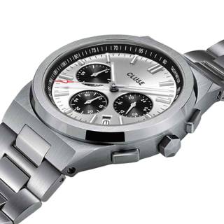 ΡΟΛΟΙ CLUSE CW20807 CLUSE Vigoureux Chronograph Silver Stainless Steel Bracelet