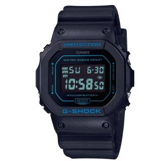 ΡΟΛΟΙ CASIO  DW-5600BBM-1ER CASIO G-SHOCK Chronograph Black Rubber Strap