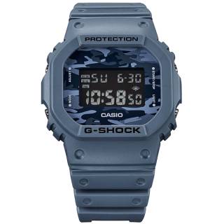 ΡΟΛΟΙ CASIO  DW-5600CA-2ER CASIO G-Shock Camo Utility Series Blue Rubber Strap