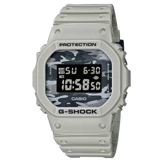 ΡΟΛΟΙ CASIO  DW-5600CA-8ER CASIO G-Shock Camo Utility Series Grey Rubber